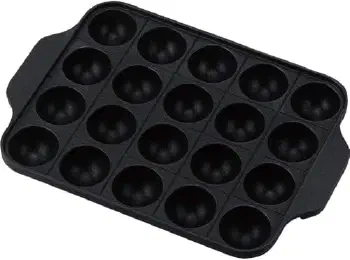 和平フレイズ たこ焼き器 20穴 こびりつきにくい!ふっ素樹脂加工 カセットコンロ専用 アルミダイカスト 元祖ヤキヤキ屋台 YR-8150の商品画像
