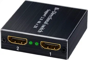 BLUPOW 4K60Hz HDR HDCP2.2対応 双方向 HDMI2.0 切替器 2入力1出力 1入力2出力 HDMIセレクター Blu-Ray・Xbox・PS4・Fire TVなど対応(ブラック)の商品画像