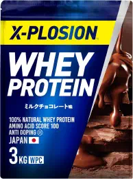 エクスプロージョン プロテイン 3kg ホエイプロテイン ミルクチョコレート味 WPC X-PLOSION 日本製造の商品画像