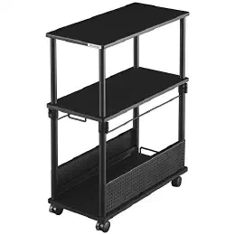 Bauhutte(バウヒュッテ) 昇降式 L字デスク タワー (幅32×奥行67㎝) ブラック BHD-670T-BKの商品画像