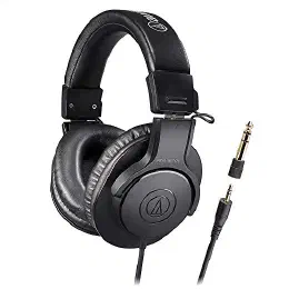 【Amazon.co.jp限定】オーディオテクニカ プロフェッショナル モニターヘッドホン ATH-M20x/1.6 ケーブル長1.6m スタジオレコーディング / 楽器練習 / ミキシング / DJ / ゲーム / 有線 ATH-M20x/1.6 ブラックの商品画像