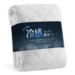 クモリ(Kumori) 夏用 接触冷感 敷きパッド シングル ひんやり感強化 Q-MAX0.483 涼感・吸湿速乾 ひんやり敷きパッド マットレス/敷布団対応 洗濯可能 冷感シーツ 敷パッド ライトグレー 100X200cmの商品画像