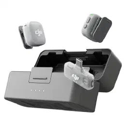 DJI Mic Mini 2(2 TX + 1 モバイル RX + 充電ケース) | iPhone 17/16/15&Android/タブレット/PC用ワイヤレスマイク、プラグ&プレイ、90時間駆動、300 m伝送、ノイズ除去、Vlogの商品画像